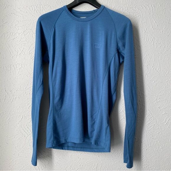 Icebreaker Other - Icebreaker Merino Bodyfit 200 Long Sleeve Crew base layer blue Size Medium